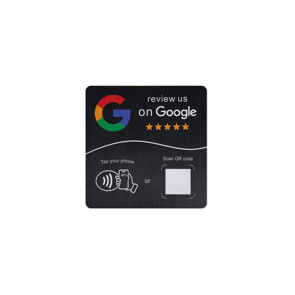 Google Reviews NFC Card — Black